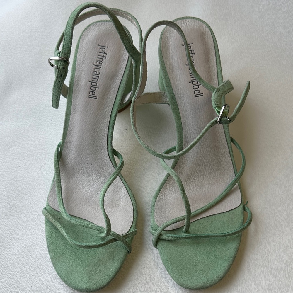Jeffrey Campbell Mint Green Strappy Sandals